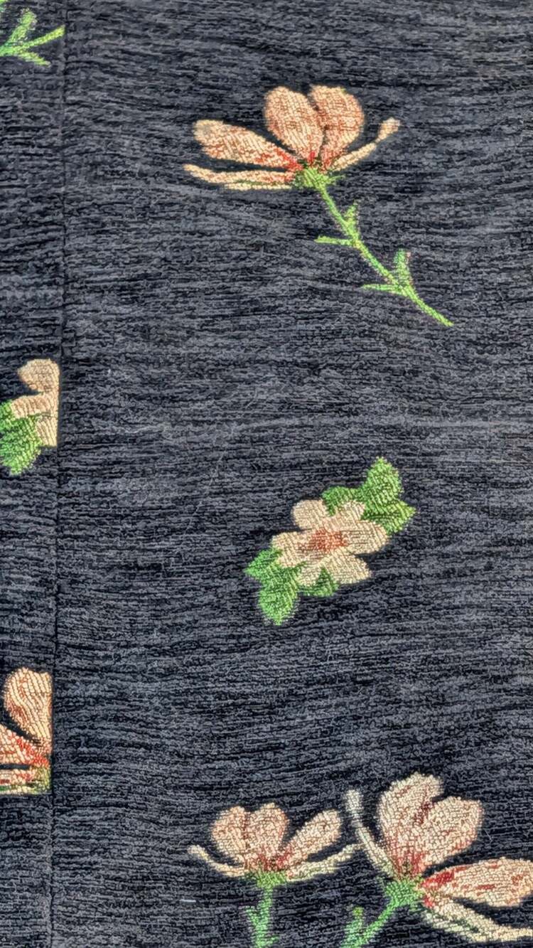 Oakmod Black Floral Embroidered Skirt Size xs cottage core - Picture 3 of 11